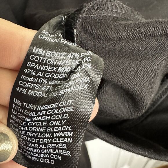 Chico's Track Pants Piping Womens XXL 4 Black Pull-On Stretch Pockets - Picture 6 of 7